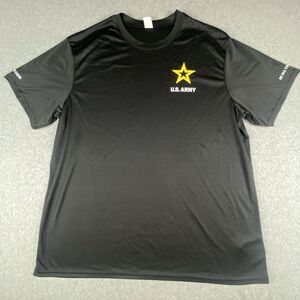 US Army Shirt XL Black Crew Neck Short Sleeve Be All You Can Be Activewear